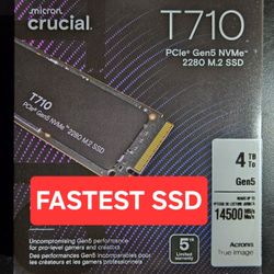 Crucial T710 4TB Gen5 NVMe SSD