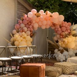 Boho Themed Balloon Arch