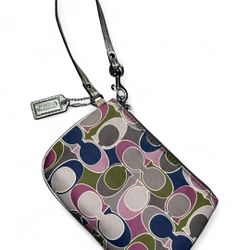 Y2K Vintage Coach Colorful Wristlet Wallet