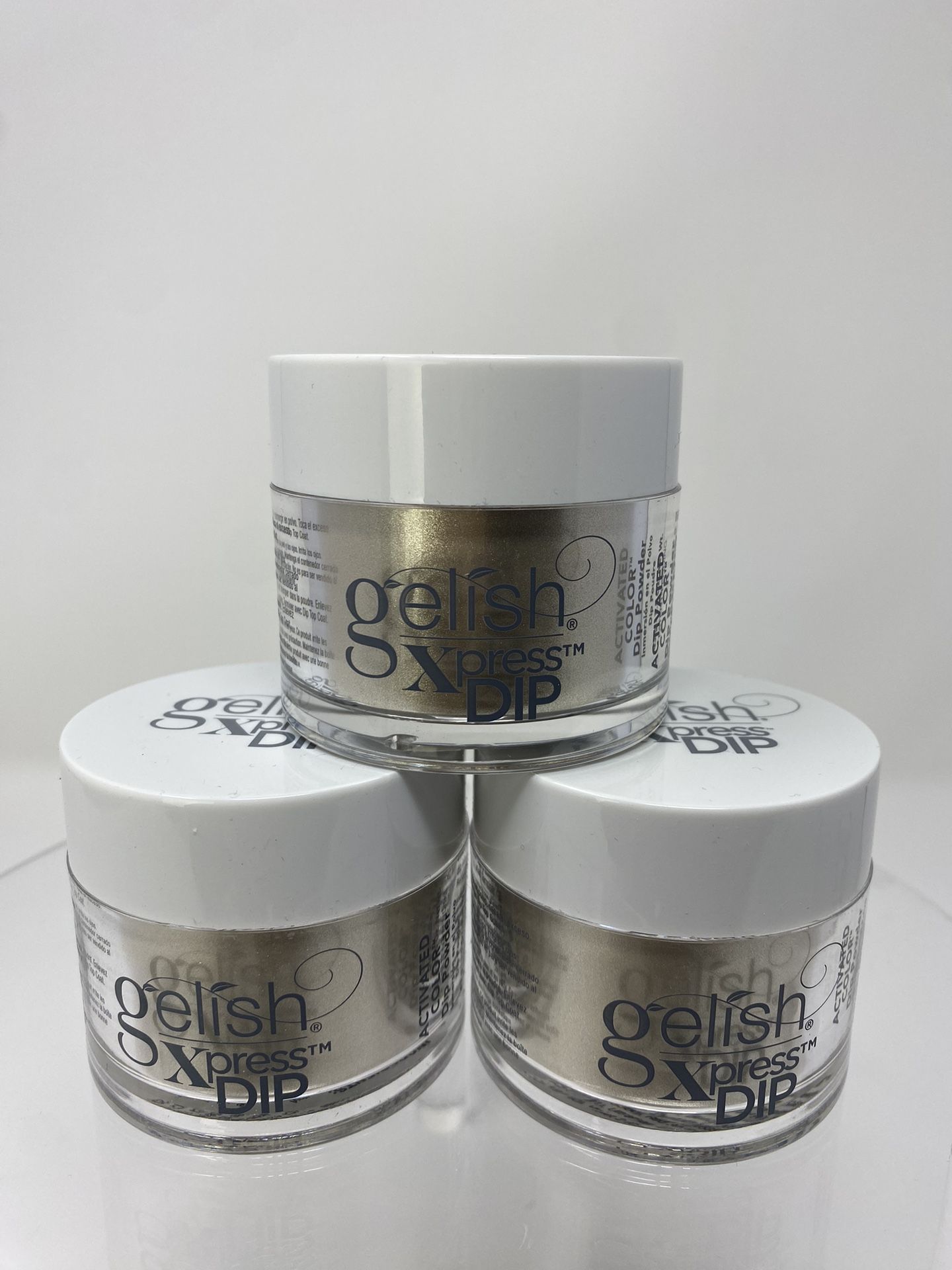 3 PCs Gelish Xpress Dip Yellow Dip Powder, 1.5 oz. Give Me Gold