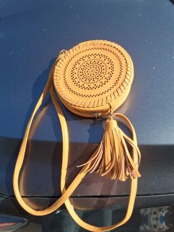 Mustard Round Crossbody bag