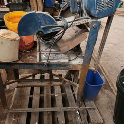 Glass Cutting Chop  Saw Bench Mounted
