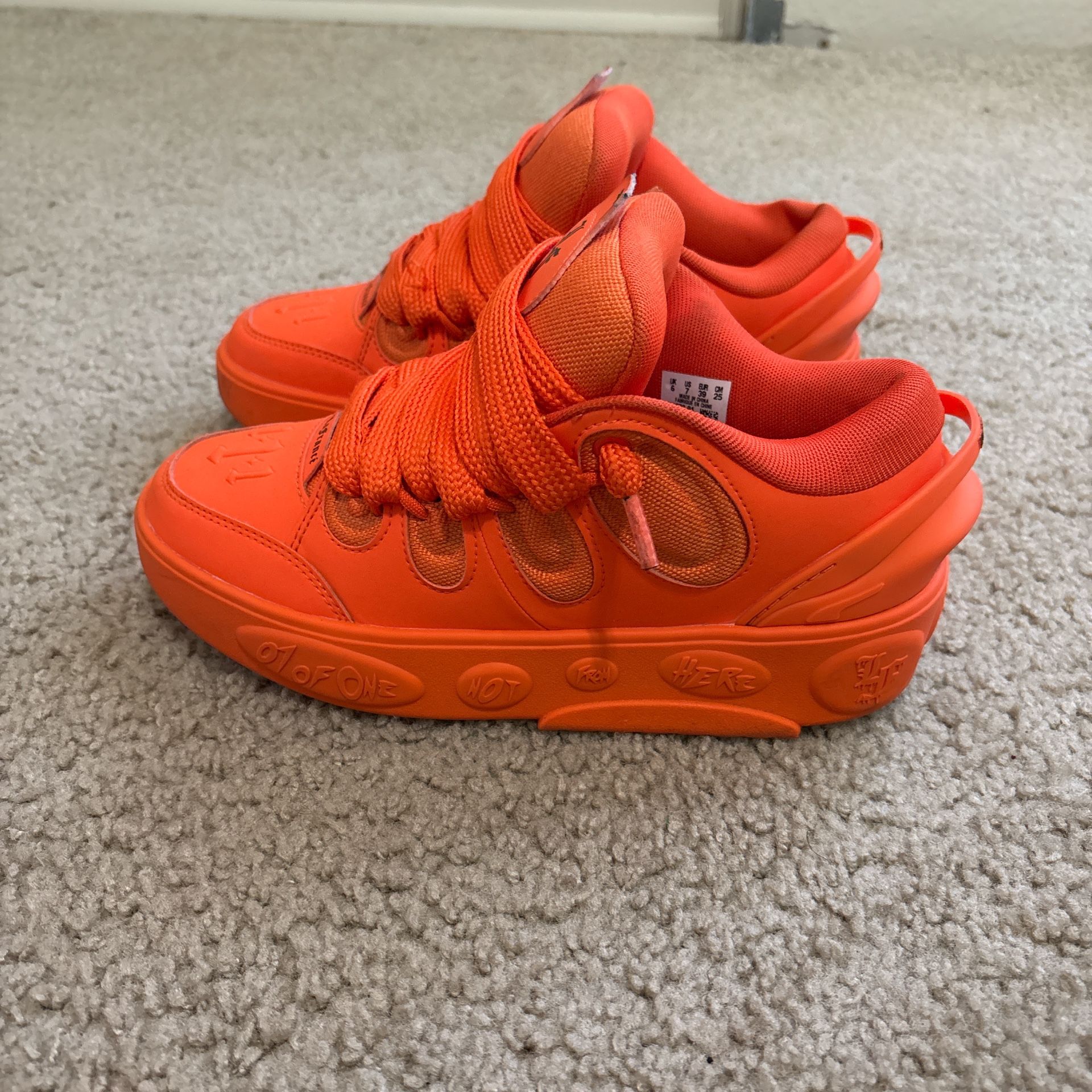 Orange LaFrance LaMelo Ball X Puma Shoes