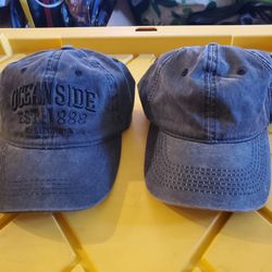 Pair Of Like New Dark Gray Dad Hats