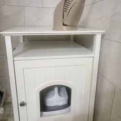 Decorative  wood cat’s litter cabinet