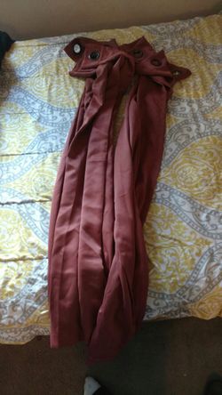 Burnt orange curtains