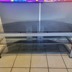 glass tv stand