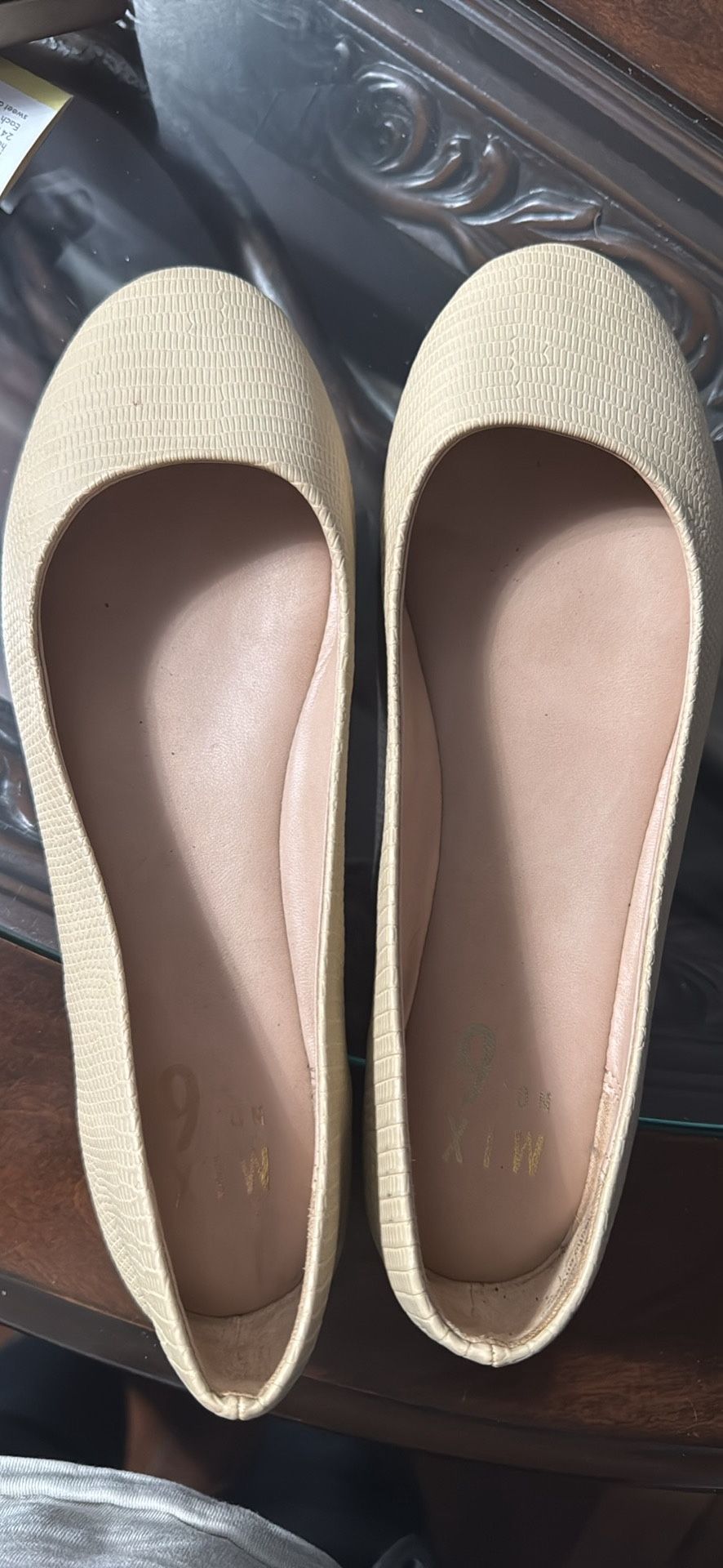 Beige Ballet Flats