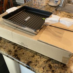 PRINCESS HOUSE STAINLESS STEEL  NON-STICK GRILL PAN (6937) 