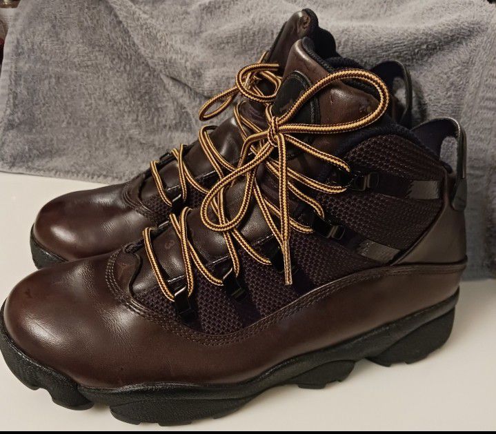Nike Air Jordan - 2010 Holiday Collection Winterized 6 Rings Dark Cinder Brown Boots