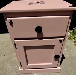 Cute Pink Side Table Nightstand