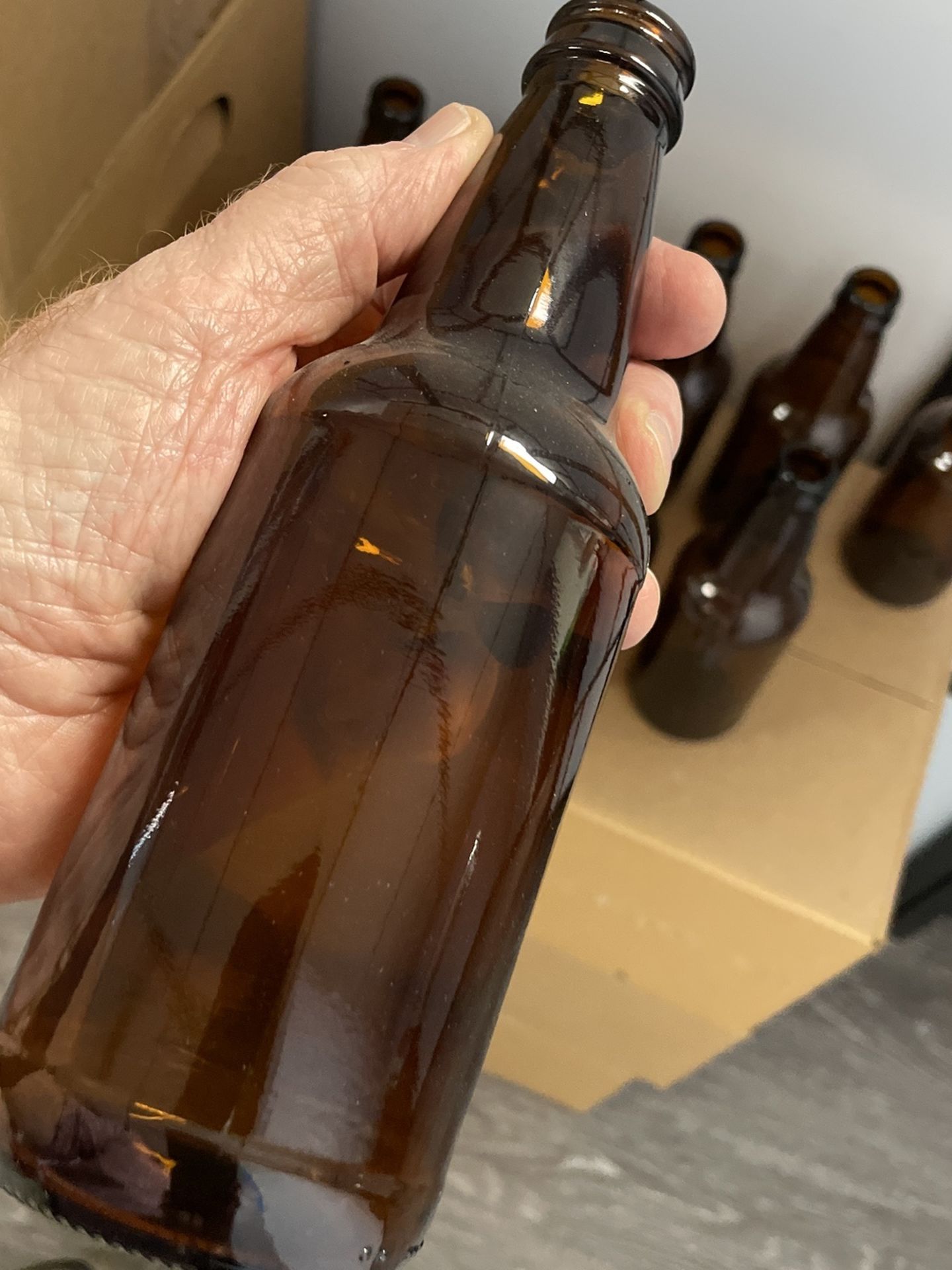 Amber Beer Bottles, 12oz