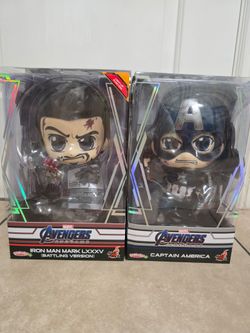 Hot Toys Cosbaby Iron Man Captian  Endgame Size LARGE 10 Inches Tall