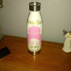 Messy bun Water Bottle