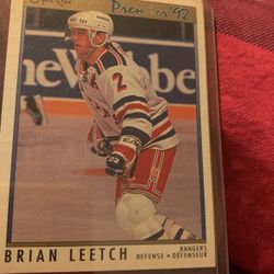 Brain Leetch Collectible  Card 