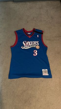 IVERSON BLUE SIXERS JERSEY- $25