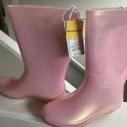 Cat and Jack Rain Boots, Pink Size 6