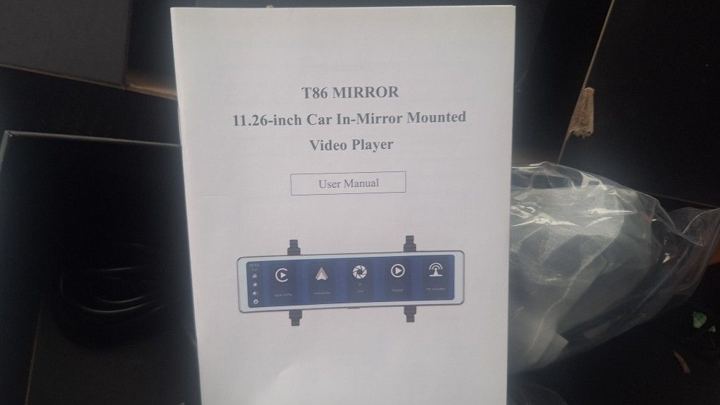 T86 11.26 - Inch Car In -mirror Mounted Video Player
