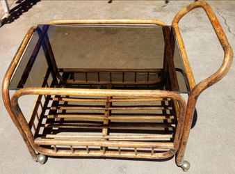 Tiki cocktail cart, vintage