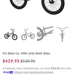 Fit Bike Co 20” Prk Bmx Bike