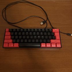 60% years Gaming Keyboard – Red & Black – Works Great