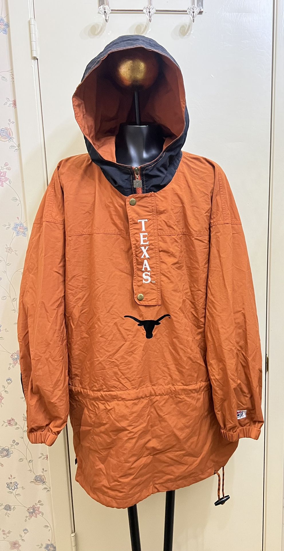 Vintage 90’s University Of Texas Longhorns Anorak Jacket By THE GAME Size Medium