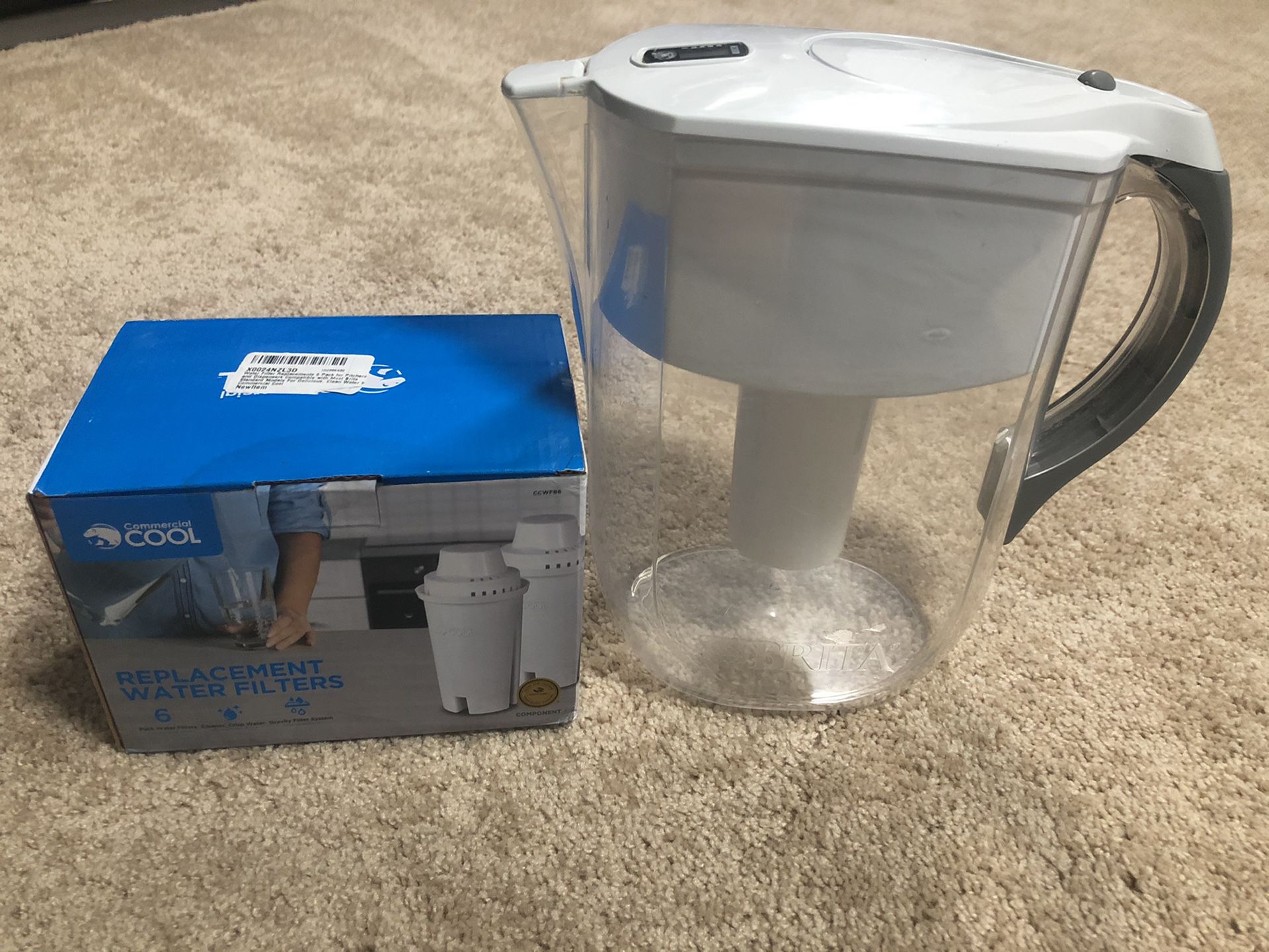 Brita water pitcher with filters