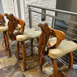 Antique Camel Barstools 