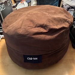 Chillax Jumbo Bean Bag Chair Brown 