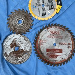 For Sawblades, Total Of $10