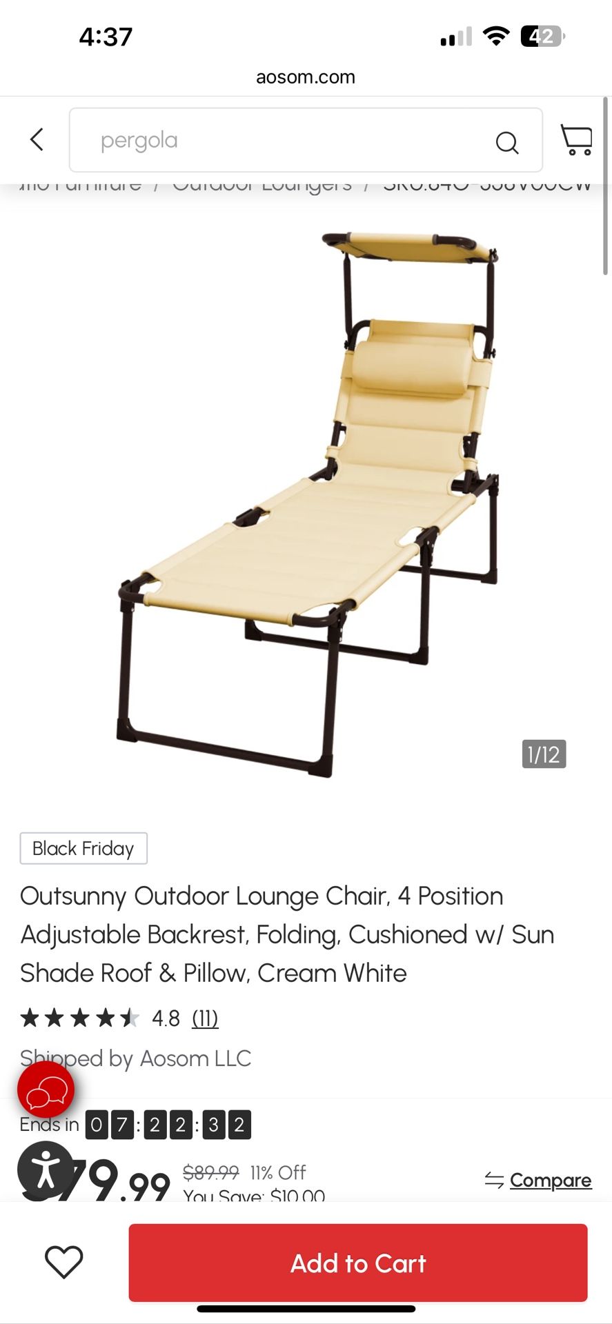 Lounge Chair - Cream