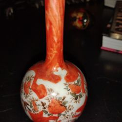 Antique Japanese Signed Bud Vase 