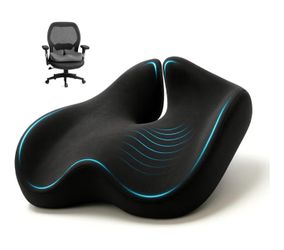 Ergonomic Office Chair Cushion for Sciatica Pain Relief, Computer Chair Cushion for All Day Comfort, Extra Large Seat Cushions for Office Chairs, Orth