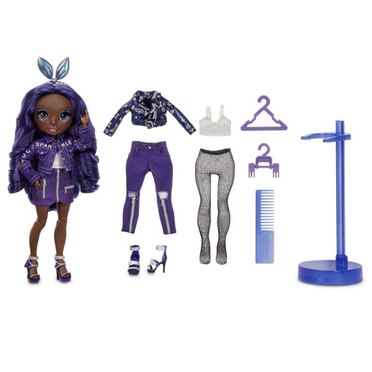 Rainbow High Krystal Bailey Indigo 11” Articulated Fashion Doll
