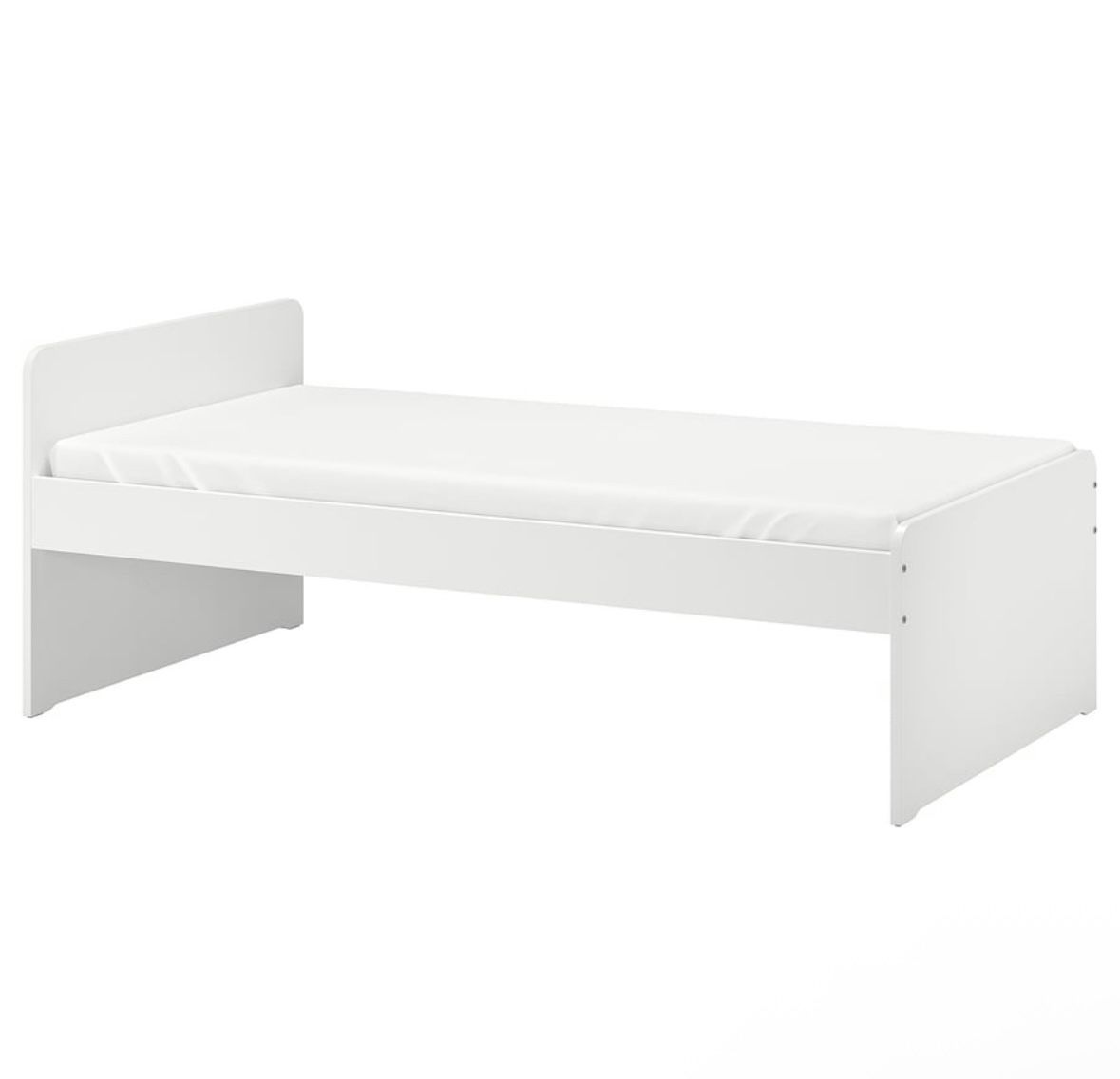 Twin Bed Frame With Mattress + Under Storage