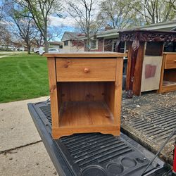 End Table With Sliding Drawer