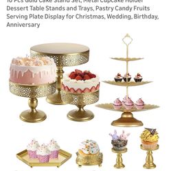 New 10 Pc Dessert Trays