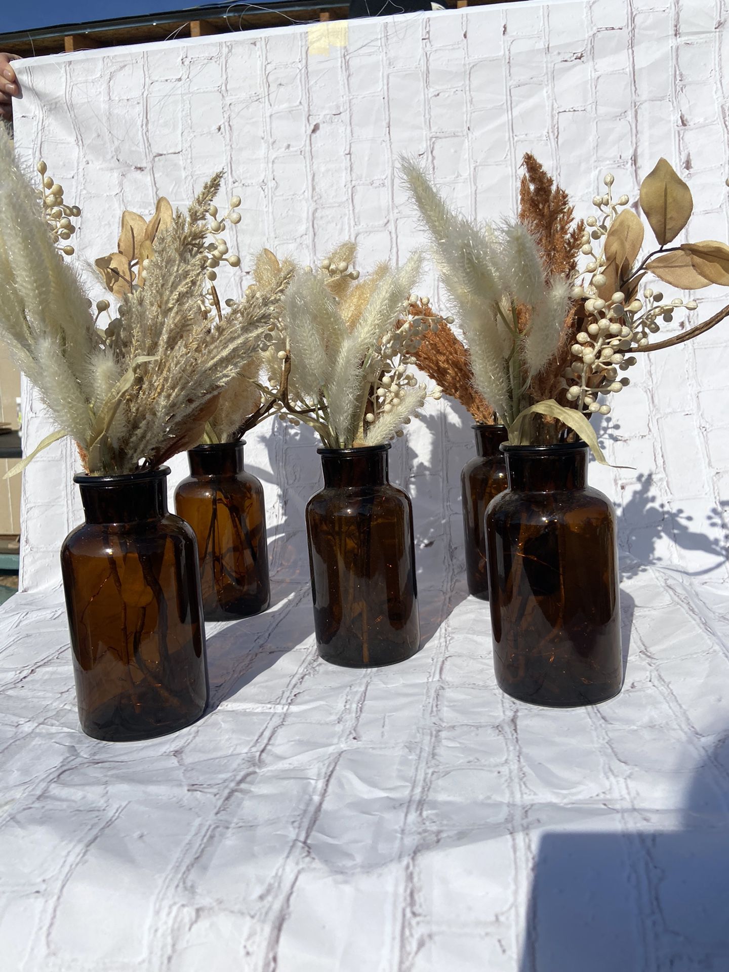 Brown Vases (check Description) 