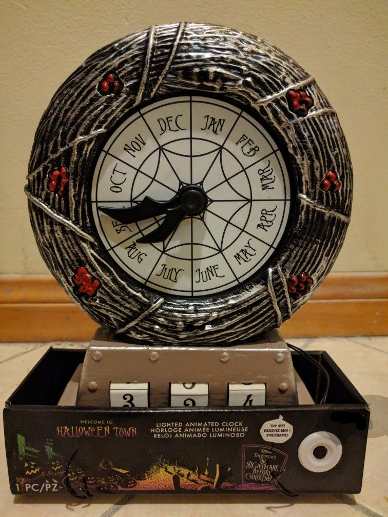 Nightmare Before Christmas Countdown To Christmas Clock