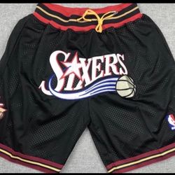 Sixers Just Don Shorts Size Large 