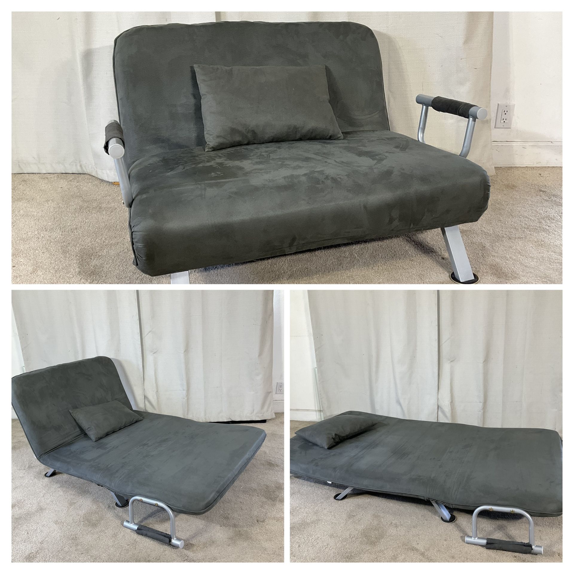 Convertible Sofa Sleeper / 2 In 1 Fold Out Sofa Bed / Modern Futon / Folding Chair to Pull Out Bed / Sofa-Cama Doblable