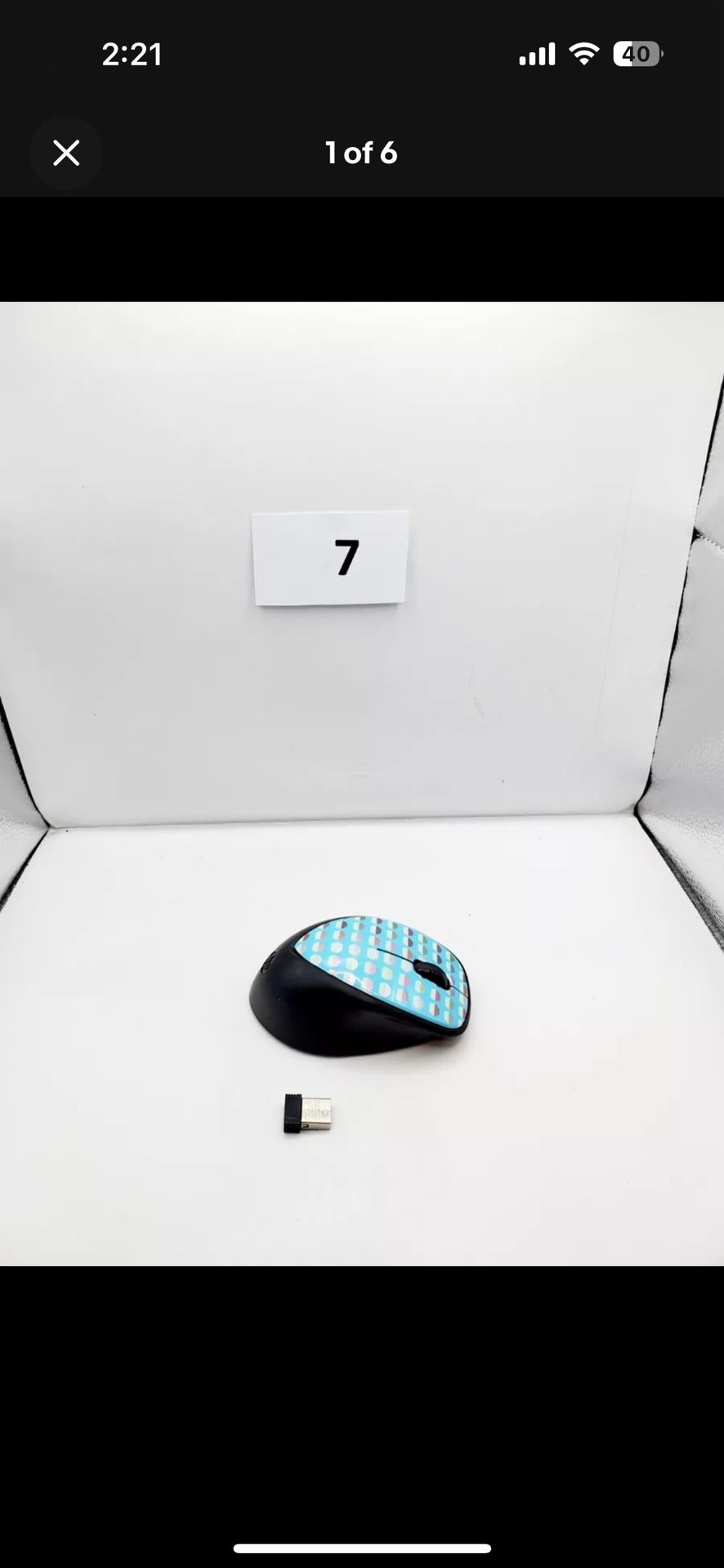HP X4000 Black 3-Button Scroll Wheel 2.4 GHz Laser Sensor Wireless Mouse For PC