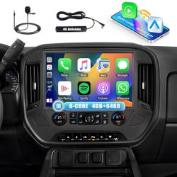 4+64G] 8-Core 13.1 Inch Android 13 Car Stereo for Chevrolet Chevy Silverado/GMC Sierra 2014-2018 with Carplay&Android Auto,Car Radio with Mirror Link 