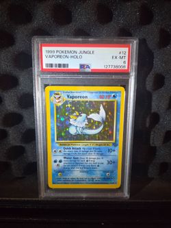 Pokemon Vaporeon Holo Jungle PSA 6