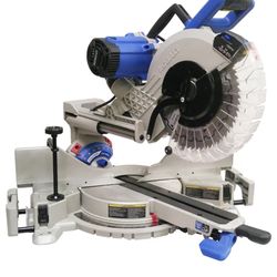 Kobalt 12 inch Sliding Miter Saw 12-in 15-Amp Dual Bevel Sliding Compound Corded Miter Saw with Laser Guide