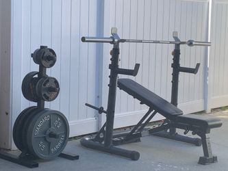 Golds gym weight stand package