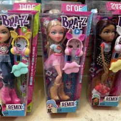 Bratz Remix Dolls Lot Of 3