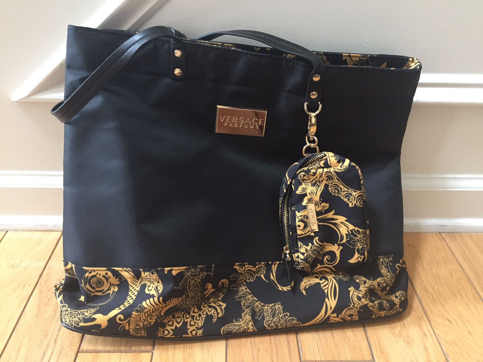 Versace parfums bag with coin purse