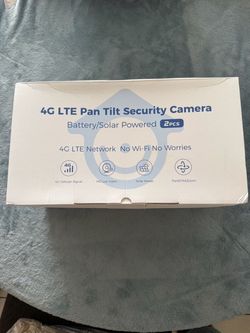4G LTE Pan Tilt Security Camera 2-Pack
