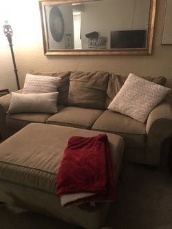 Couch with ottoman